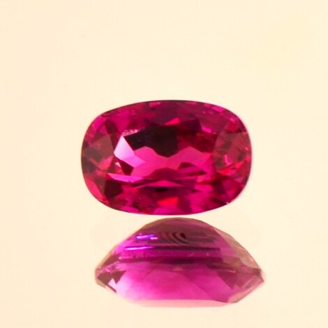 Burma-Rubin cushion pinkish red untreated 2.19 ct