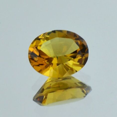 Tourmaline oval brownish yellow 2.89 ct