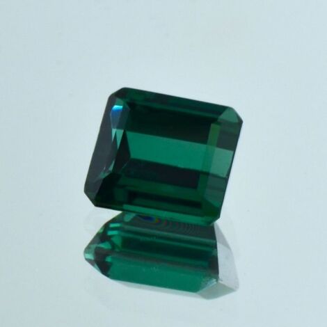 Green Tourmaline Tourmaline octagon bluish  green 3.77 ct