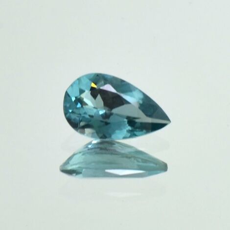 Indicolite Tourmaline pear greenish blue 1.22 ct