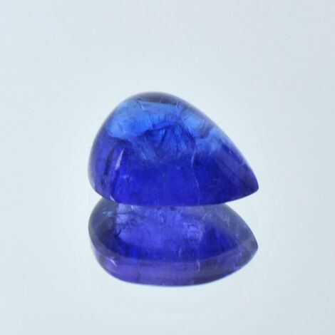 Tansanit Cabochon Tropfen blau 9,20 ct