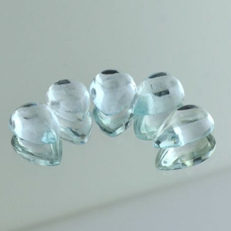 Aquamarin Lot, Tropfen Cabochon (21,95 ct.) aus Brasilien