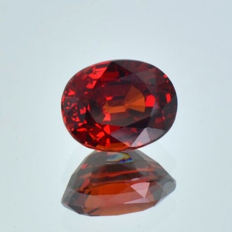 Spessartin Granat oval orangerot 5,53 ct