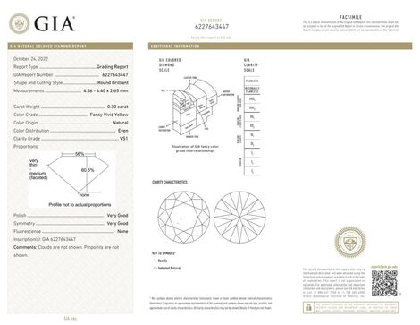 Gutachten zu Farbdiamant Brillant sehr intensives Gelb vs1 0,30 ct