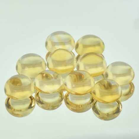 Citrin Lot Cabochons rund hellgelb 19,60 ct