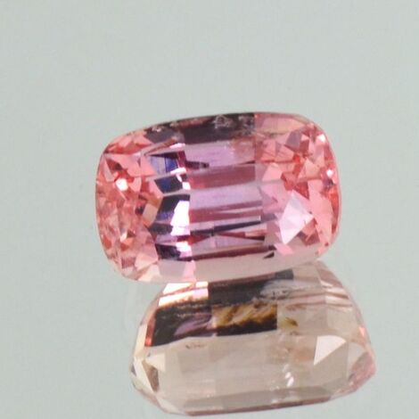 Topaz cushion orange pink untreated 5.48 ct.
