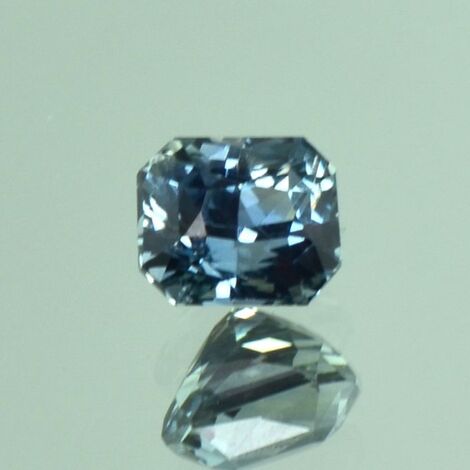 Sapphire octagon-princess greenish blue unheated 2.03 ct