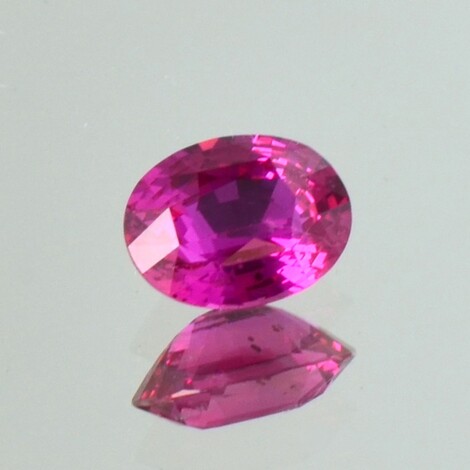 Sapphire oval intense vivid pink unheated 2.04 ct