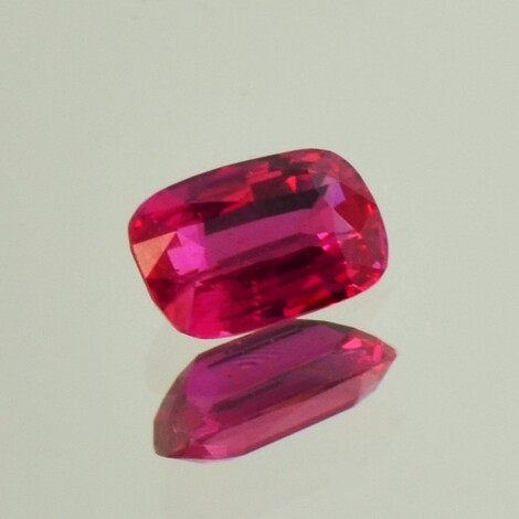 Ruby cushion pinkish red unheated 1.53 ct