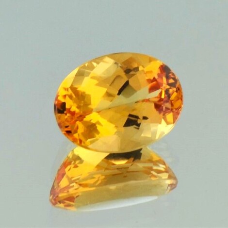 Imperial-Topas oval gelborange unbehandelt 5,11 ct.