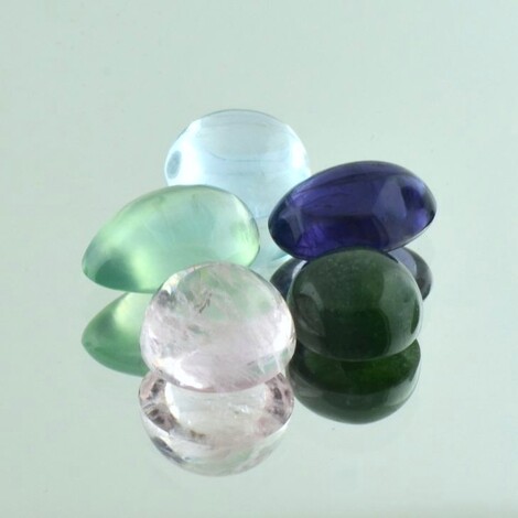 Mixed Lot cabochons multicolor 22.92 ct