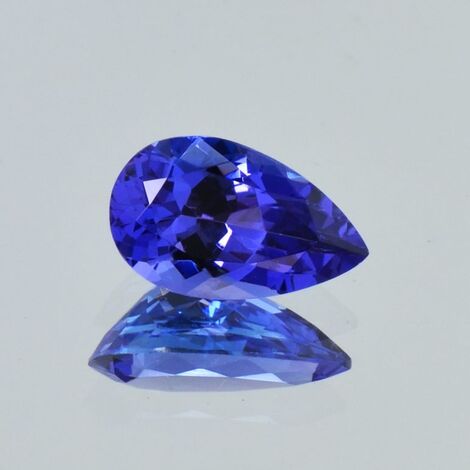 Tansanit Tropfen intensives Blau 3,32 ct