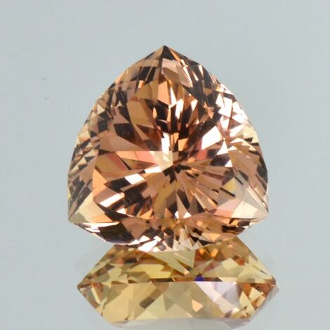 Topas Trillion gelblich-rosa hellbraun 32,14 ct
