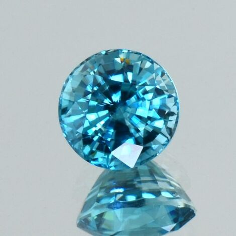 Zirkon rund blau 4,25 ct