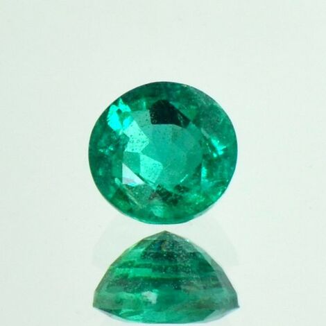 Smaragd, Rund facettiert (1,39 ct.) aus Sambia Smaragd, Rund facettiert (1,39 ct.) aus Sambia