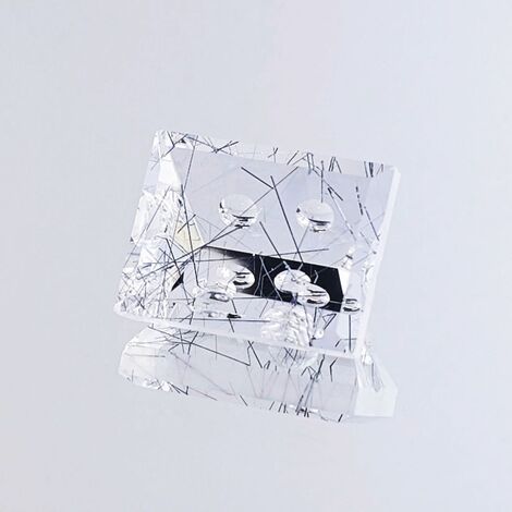 Tourmaline-Quartz rectangle mastercut colorless 25.45 ct