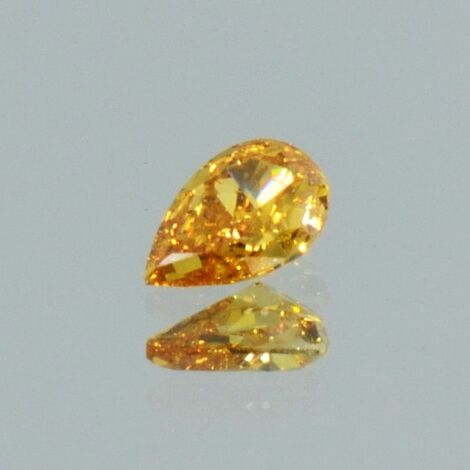 Farbdiamant, Tropfen brillantiert (0,26 ct.) aus Afrika