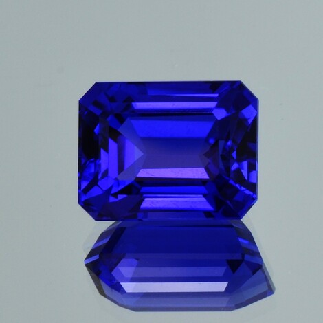 Tanzanite octagon intense blue 10.32 ct.