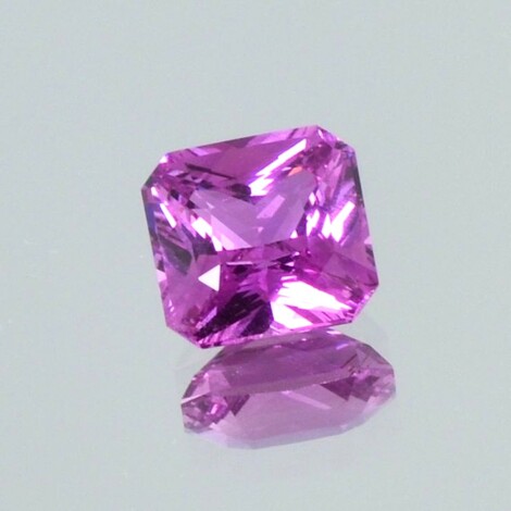 Saphir octagon purpur-pink ungebrannt 2,05 ct