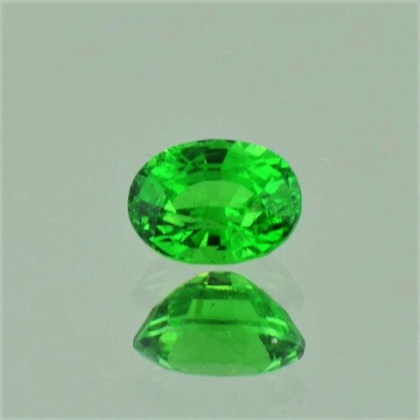 Tsavorite Garnet oval intense grass green 1.21 ct.