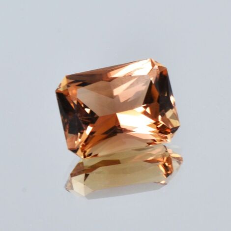Topas octagon-princess gelblich braun 11,23 ct