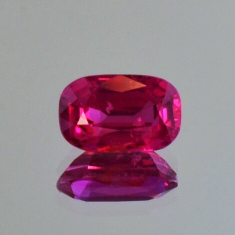 Ruby cushion pinkish red untreated 2.84 ct