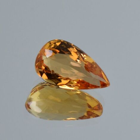 Imperial-Topas pear yellow orange untreated 3.92 ct.