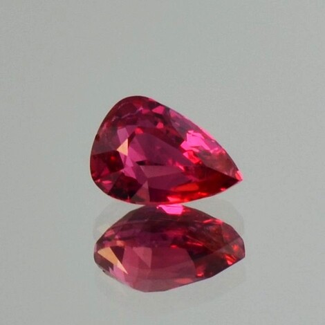 Ruby pear red untreated 1.05 ct