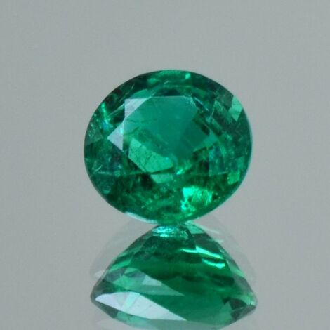 Smaragd rund grün 1,45 ct