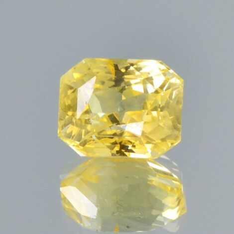 Saphir octagon gelb unbehandelt 5,99 ct