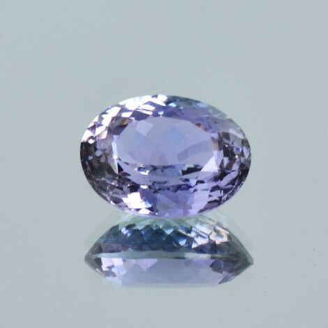 Zoisite oval gräulich-lila untreated 6.03 ct.