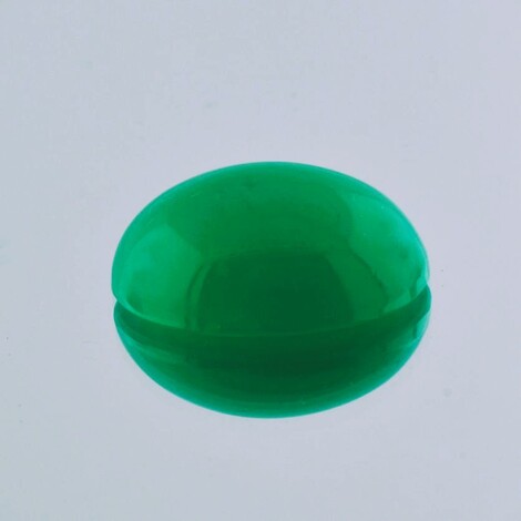 Chrysopras Cabochon oval grün 20,60 ct