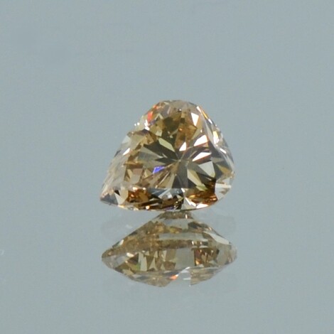 Diamond pear brownish champagne  0.39 ct