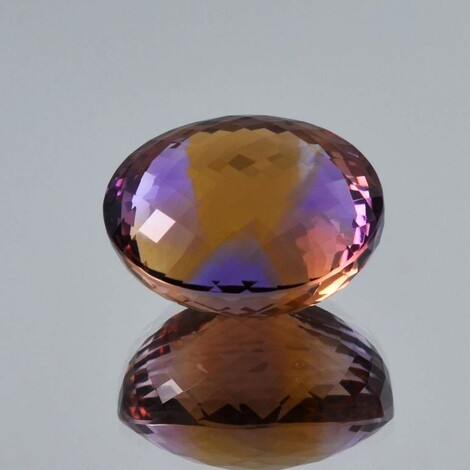 Ametrine oval lila+gelb 38.45 ct