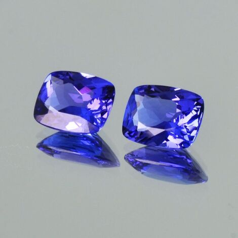 Tansanit Duo antik blau 4,01 ct