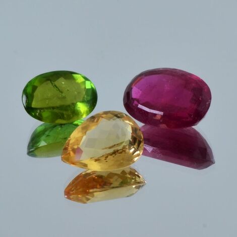 Mixed Lot facettiert multicolor 25,41 ct