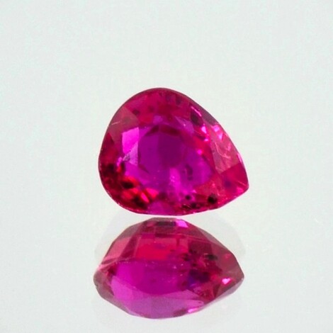 Ruby pear pinkish red untreated 1.19 ct