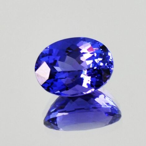 Tansanit oval intensives Blau 4,72 ct.