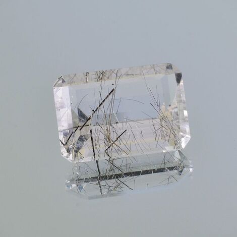 Rutilquarz octagon farblos 13,23 ct.