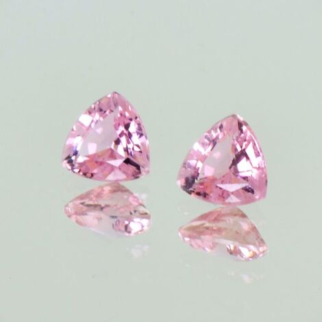 Tourmaline Pair trillion pink 2.27 ct.