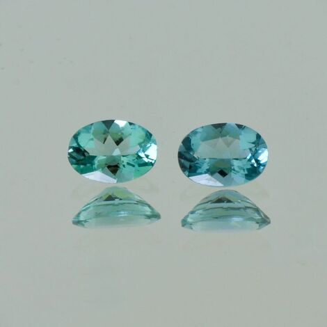 Indigolith Duo Turmaline oval grünlich blau 1,37 ct