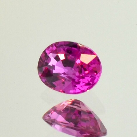 Sapphire oval intense vivid pink unheated 0.92 ct