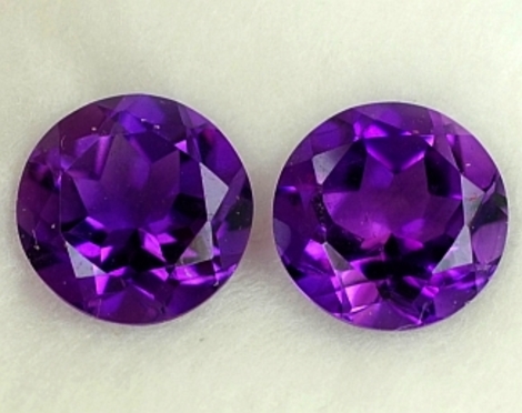 Amethyst Duo rund violett 11,0 ct Amethyst Duo rund violett 11,0 ct