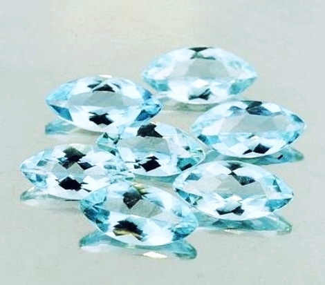 Aquamarin Lot Navette 8,84 ct Aquamarin Lot Navette 8,84 ct