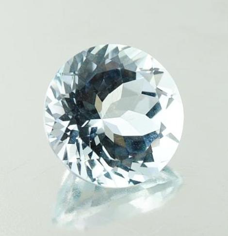 Aquamarin rund zartblau Aquamarin rund zartblau