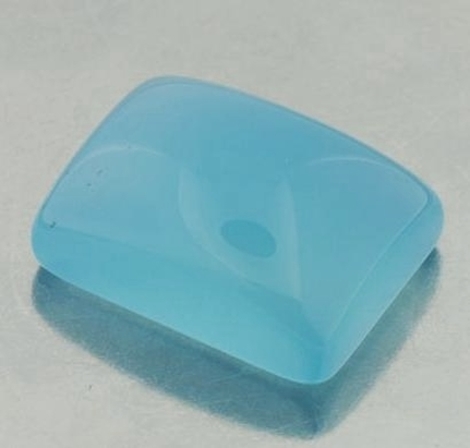 Chalcedon Cabochon Baguette hellblau 17,2 ct Chalcedon Cabochon Baguette hellblau 17,2 ct