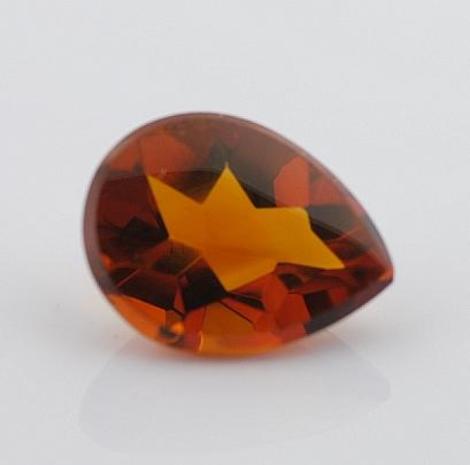 Citrine pear reddish-orange 1.3 ct Citrine pear reddish-orange 1.3 ct