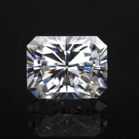 Diamond radiant feines white G loupe clean 1.02 ct