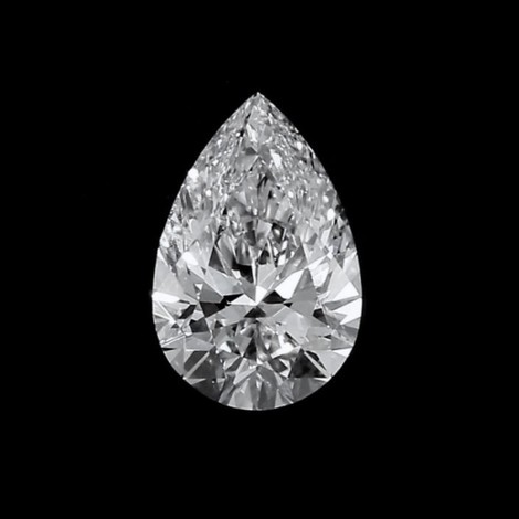 Diamant Tropfen brillantiert hochfeines Weiss+ D lupenrein 0,72 ct