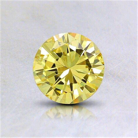 Farbdiamant Brillant sehr intensives Gelb vs1 0,52 ct